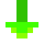 Arrow down, magnified