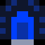 Blue emergency beacon, magnified