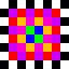 Color checker pattern, magnified