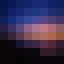 coucher, magnified