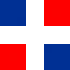 dominicanflag, magnified