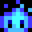 fireballblue, magnified