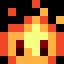 fireballred, magnified