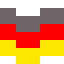 German Flag, magnified