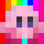 kirbyrainbow, magnified