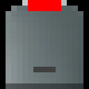 Peblar EV charger red status, magnified