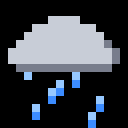 Rain, magnified
