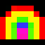 rainbow, magnified