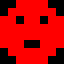 red, magnified