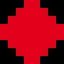 red dot, magnified