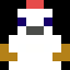snowman, magnified