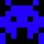 spaceinvader, magnified