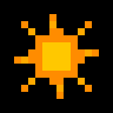 sunny, magnified