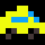 yellowcar, magnified
