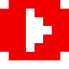 Youtube logo, magnified
