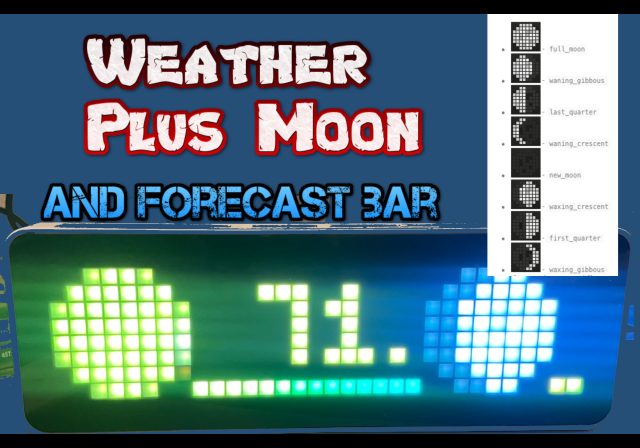 AWTRIX Weather ⛈️ + Forecast + 🌕️