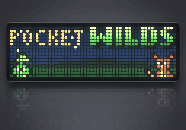 Pocket Wilds shown on an AWTRIX display