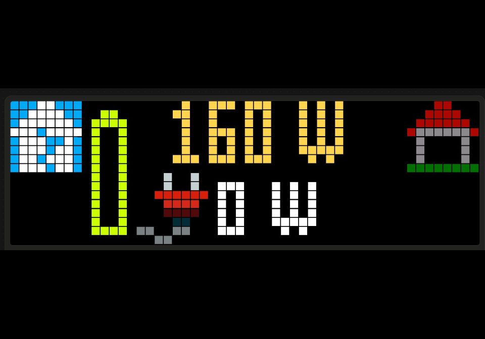 HA Power shown on an AWTRIX display