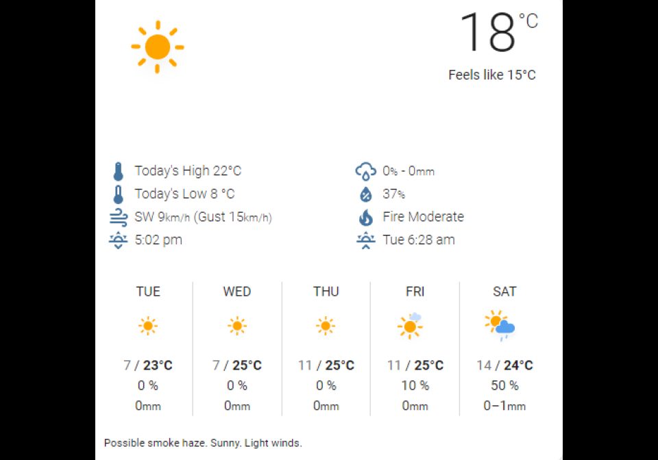 Full weather forecast by joining sensors and then parsing the combined flow shown on an AWTRIX display