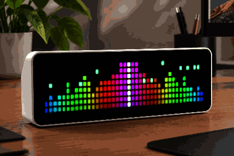 Disco Visualization shown on an AWTRIX display
