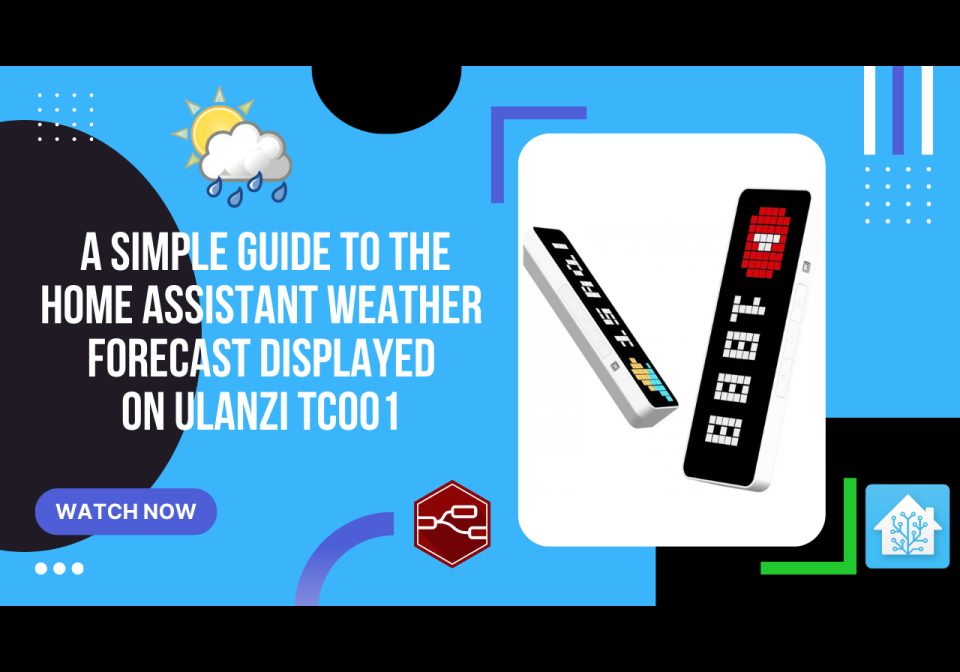 Home Assistant weather forecast shown on an AWTRIX display
