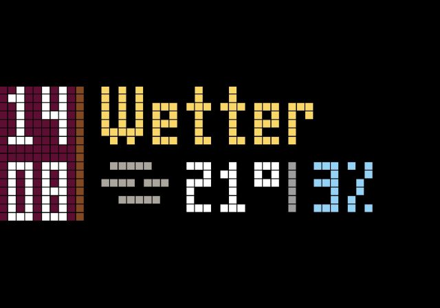 Clock plus Weather and rain forecast with Home Assistant and MQTT