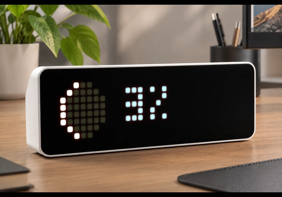 Selenograph shown on an AWTRIX display