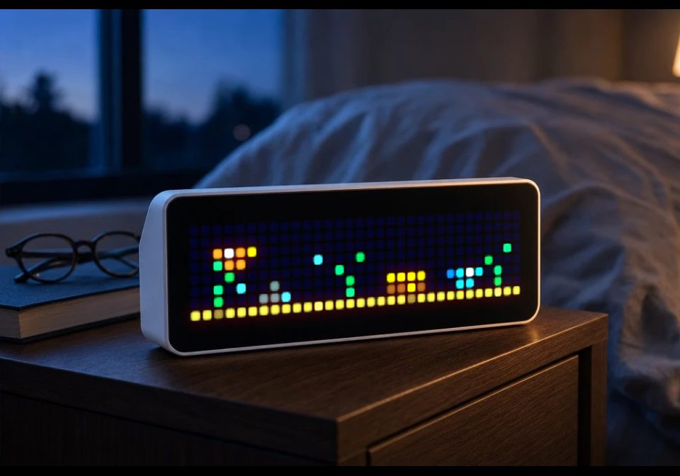 Pixel Aquarium shown on an AWTRIX display