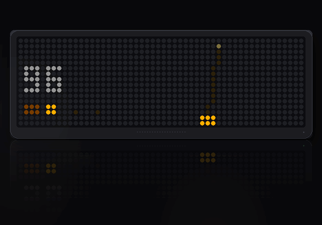 Metronome shown on an AWTRIX display