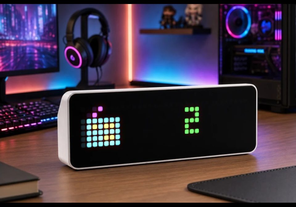 laut.fm Listeners shown on an AWTRIX display
