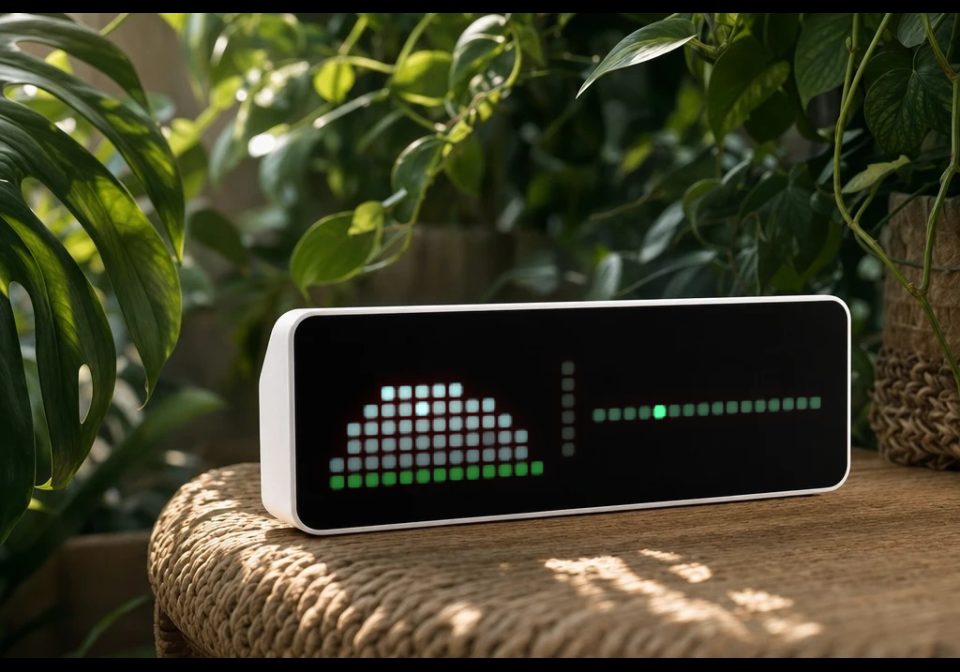 Pet Rock shown on an AWTRIX display