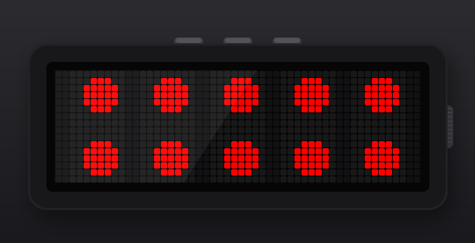 F1 Live shown on an AWTRIX display