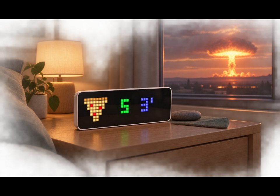 Pentagon Pizza Alert shown on an AWTRIX display