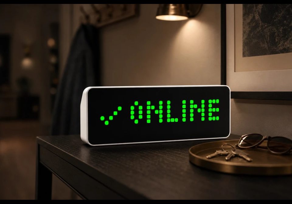 Internet Monitor shown on an AWTRIX display