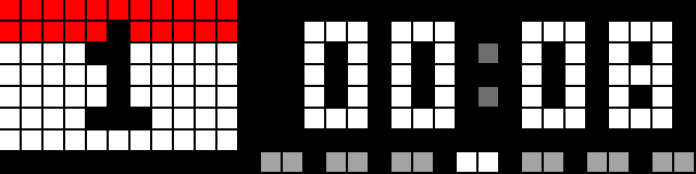 Nimbus - Clock & Weather shown on an AWTRIX display
