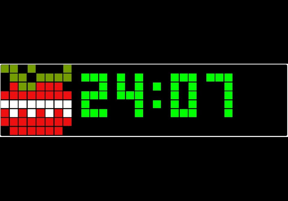 Pomodoro Timer shown on an AWTRIX display