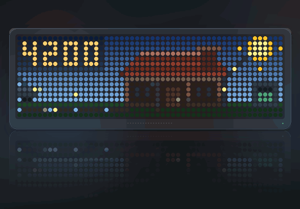 Domoticz - Energy Dashboard shown on an AWTRIX display