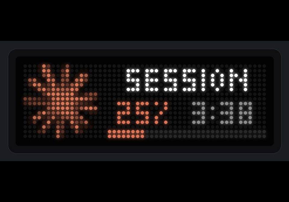 Claude Usage shown on an AWTRIX display