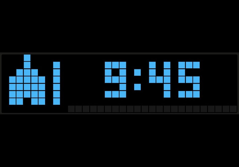 Prayer Times (Dubai) shown on an AWTRIX display
