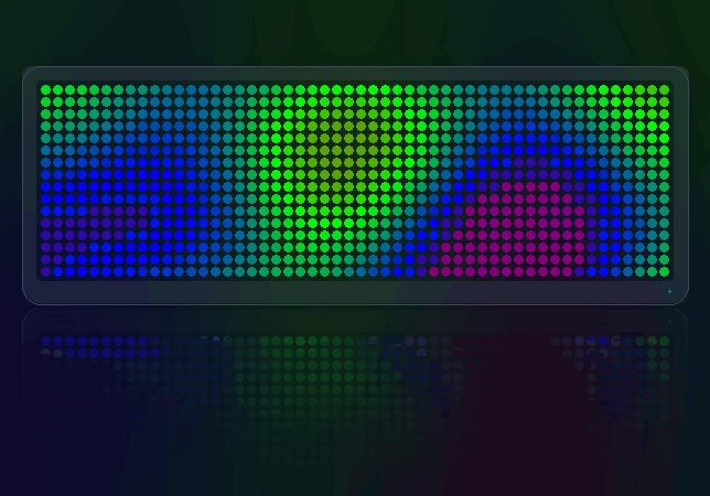 Plasma shown on an AWTRIX display