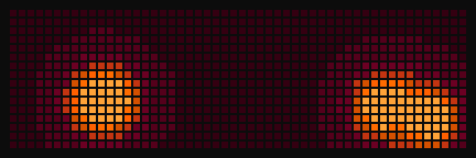 Lava Lamp shown on an AWTRIX display