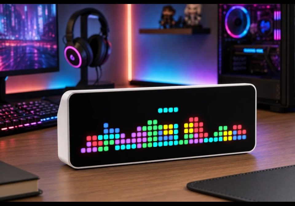 Tetris shown on an AWTRIX display