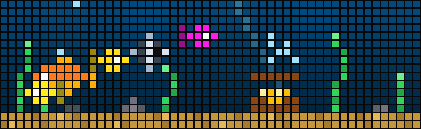 [TC002] Pixel Aquarium shown on an AWTRIX display