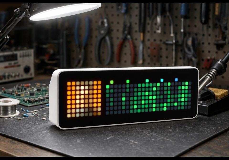 GitHub Heatmap shown on an AWTRIX display