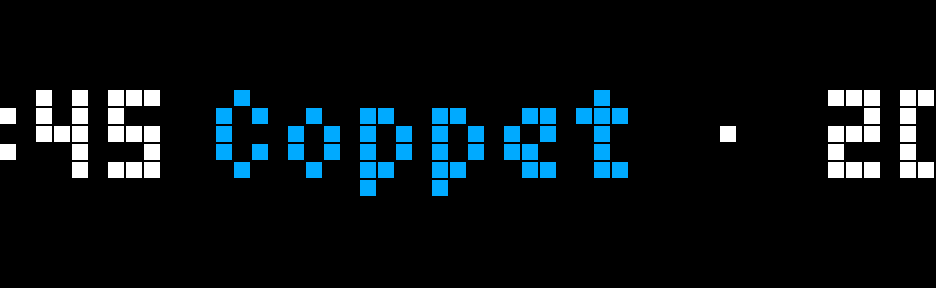 SBB/CFF/FFS Station departures shown on an AWTRIX display