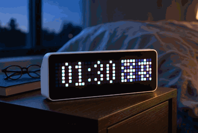 JP Clock shown on an AWTRIX display
