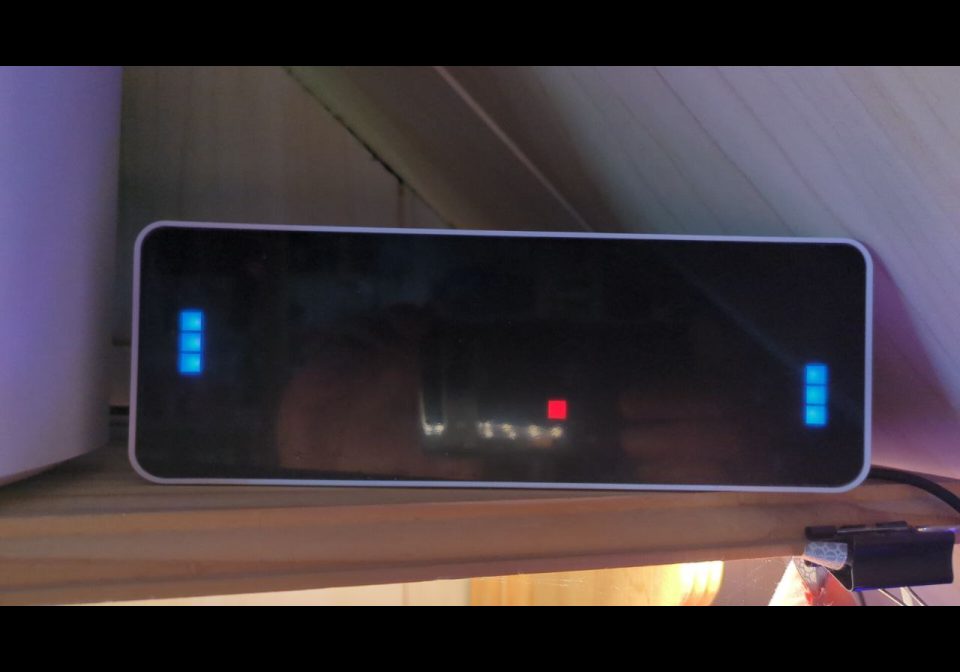 The new effect future shown on an AWTRIX display