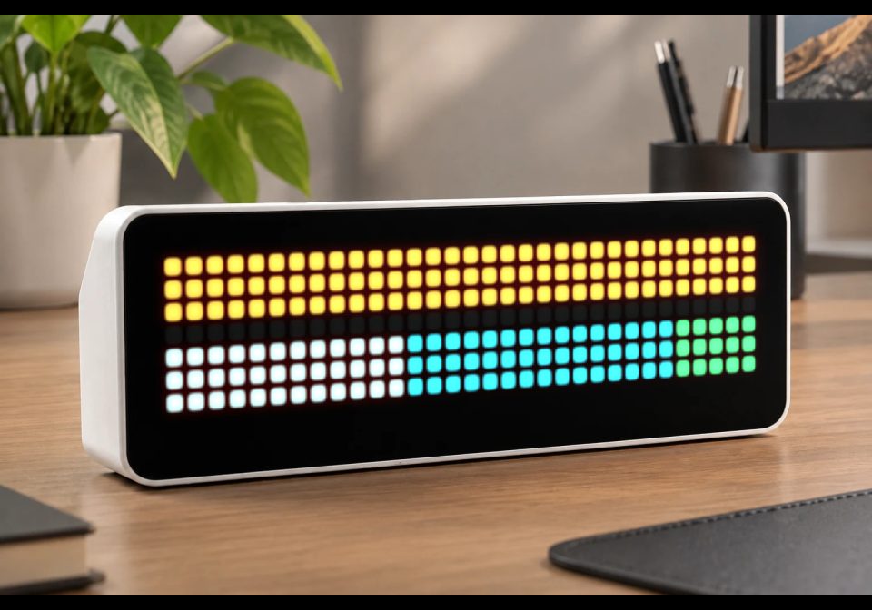 EVCC Energy Dashboard shown on an AWTRIX display