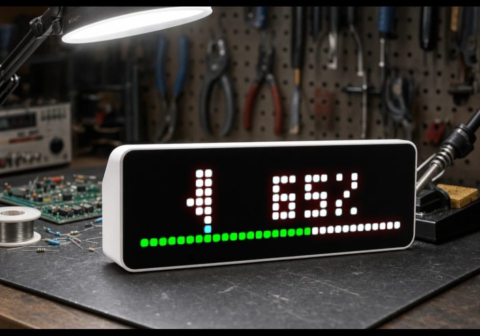 Klipper print status shown on an AWTRIX display