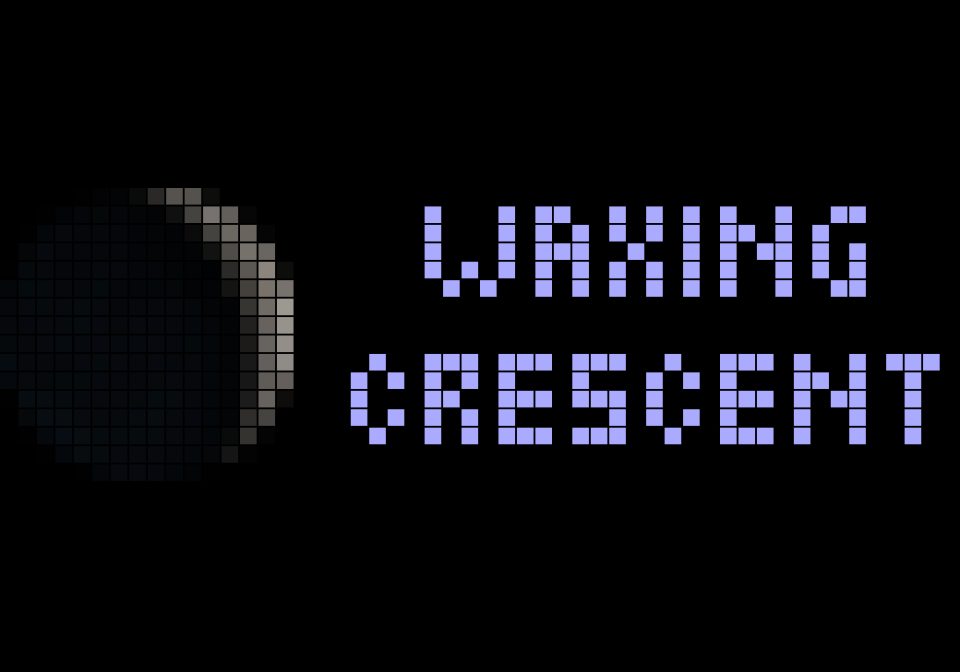 Moon phases shown on an AWTRIX display